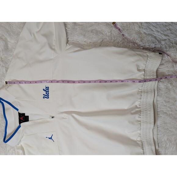 Jordan UCLA Bruins Quarter Zip Pullover Windbreaker Jacket White XXL - Picture 7 of 11